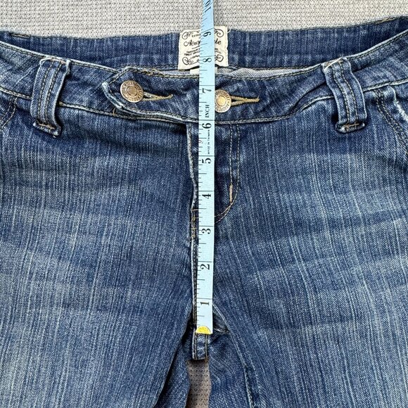 Aeropostale Womens Blue Denim Capri Jeans Size 3/4 Medium Wash Stretch Pockets - Picture 10 of 13